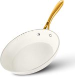 10 Inch Non Stick Frying Pan Nonstick Pan with Ceramic Copper Coating for Long Lasting Nonstick Frying Pan Skillet for Cooking with Stay Cool Handle, Oven/Dishwasher Safe, Non Toxic…