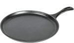 Cast Iron Round Griddle, Pre-Seasoned, 10.5-inch