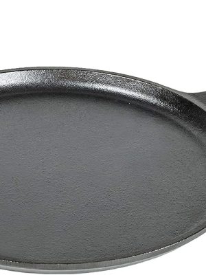 Cast Iron Round Griddle, Pre-Seasoned, 10.5-inch