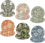 60Pcs Vintage Wildfloral Paper Plates Colorful Wildflower Disposable Plates 9 Inch Floral Decorative Dinner Plates for Party Tableware Supplies Table Decor, 6 Designs
