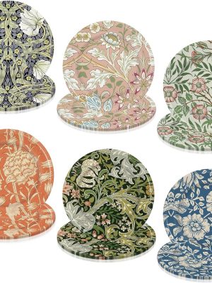 60Pcs Vintage Wildfloral Paper Plates Colorful Wildflower Disposable Plates 9 Inch Floral Decorative Dinner Plates for Party Tableware Supplies Table Decor, 6 Designs